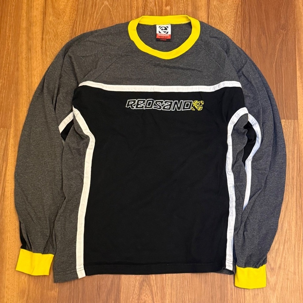 Vintage Y2K 2000 REDSAND Surf Double Sided Long Sleeve Surf T-Shirt Men's Large